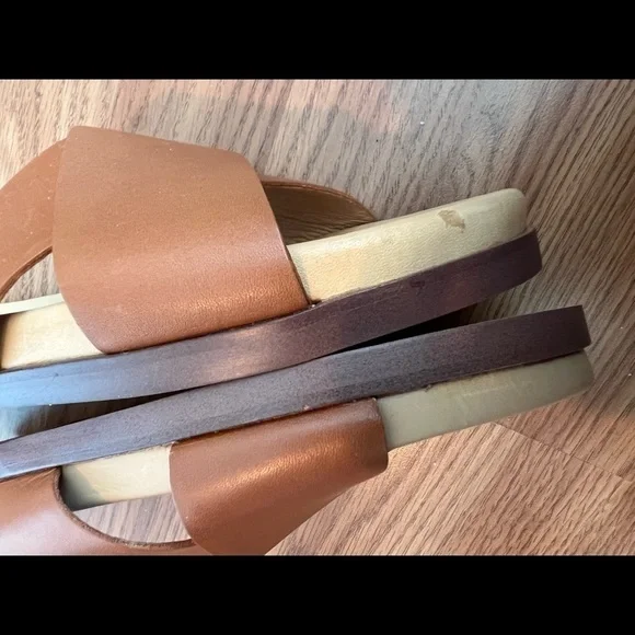 MADEWELL The Louisa Crisscross Slide In English Saddle - Picture 10 of 16